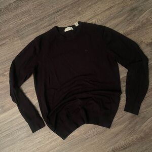 Scotch & Soda | Black Crew Neck Sweater Minimalist Contemporary